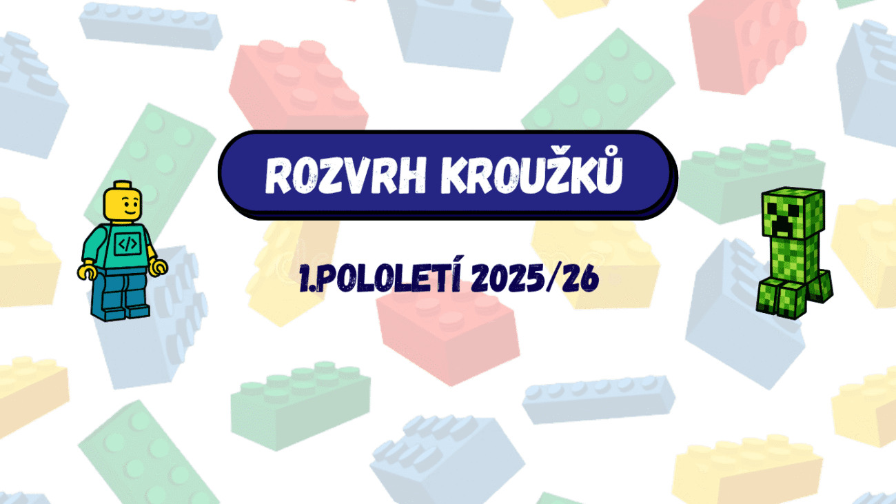 Rozvrh kroužků na 1.pololetí 2025/26